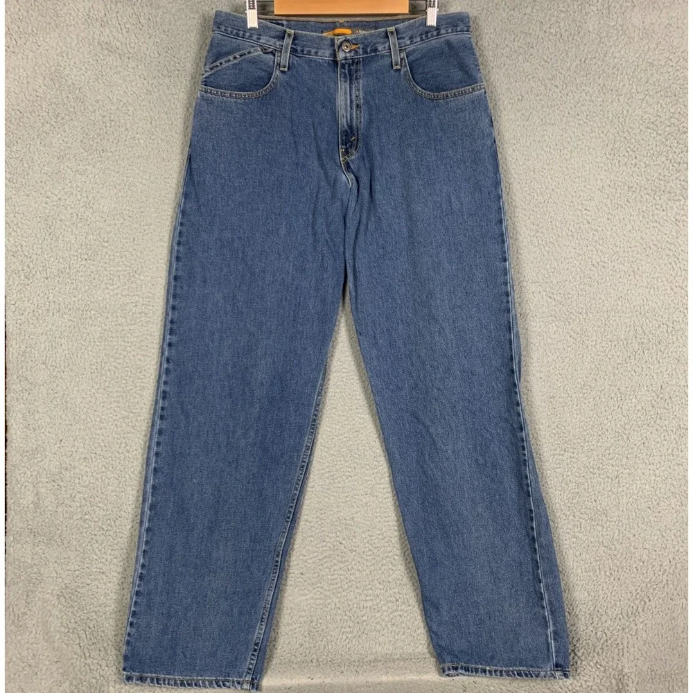 Silver Tab Baggy Jeans Men's 33 x 34 Blue Loose Grunge Hip Hop Skater Y2K Levi's